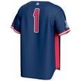 thumbnail image 3 of Men's GameDay Greats #1 Navy Arizona Wildcats Lightweight Baseball Fashion Jersey, 3 of 4