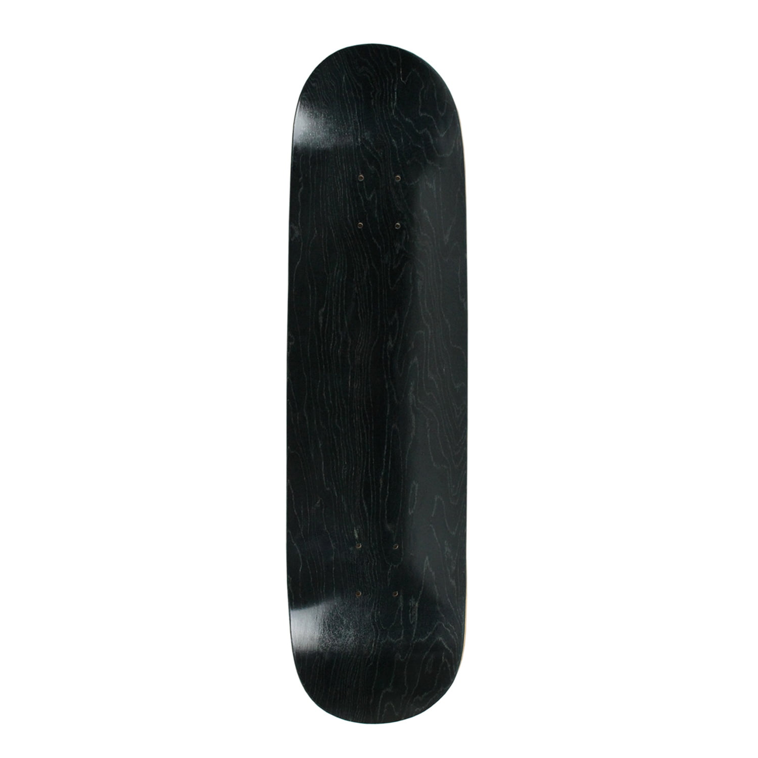 8.0 inch Yocaher Blank Skateboard Deck Stained Black 