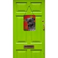 thumbnail image 2 of Pug Red and Green Snowflakes Holiday Christmas Wall or Door Hanging Prints, 2 of 2