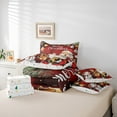 thumbnail image 6 of Manfei Christmas Santa Claus 7-Piece Twin Bedding Sets,Cartoon Snowman Bedding Comforter Set,Red White Sheet Sets For Girl Boy,Super Cozy Room Decor Reversible, 6 of 8