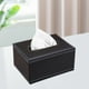 thumbnail image 5 of Funda para caja de pañuelos de piel sintética | Porta pañuelos de piel sintética estilo restaurante de hotel | Cajón decorativo con base estable y opciones de varios tamaños, 5 of 5