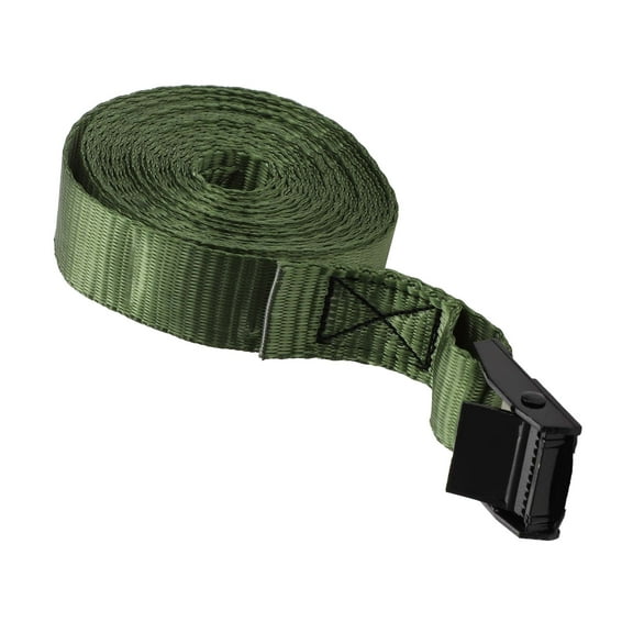 Unique Bargains Ratchet Tie Down Straps Adjustable 250kg 400cm/157.48" 1 Pcs Green