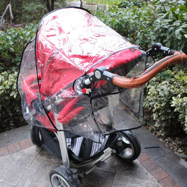 Universal Sheer Baby Stroller Weatherproof Shield Cover Baby Carriage Rain Cover for Kids