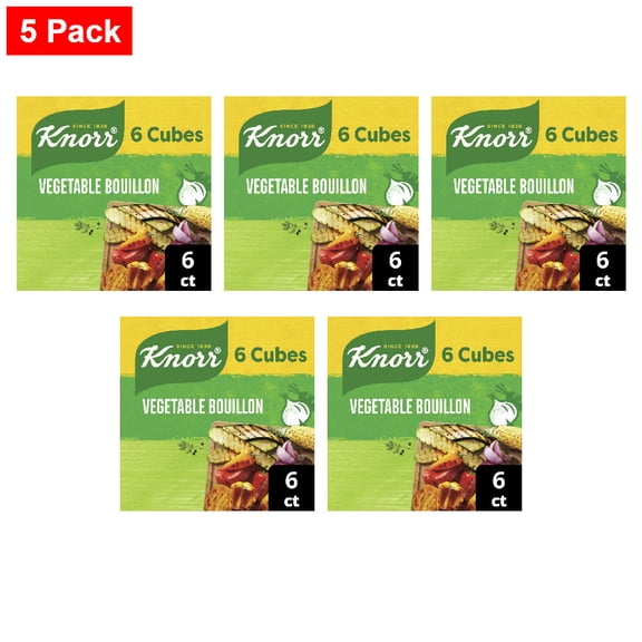 Knorr Vegetable Bouillon Cubes 6 ct - 5 Pack