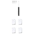 thumbnail image 1 of Fan Shape Wall Corner Shelf Set Wall-mounted Corner Storage Rack Triangle Storage Holder - 28cm (White), 1 of 6