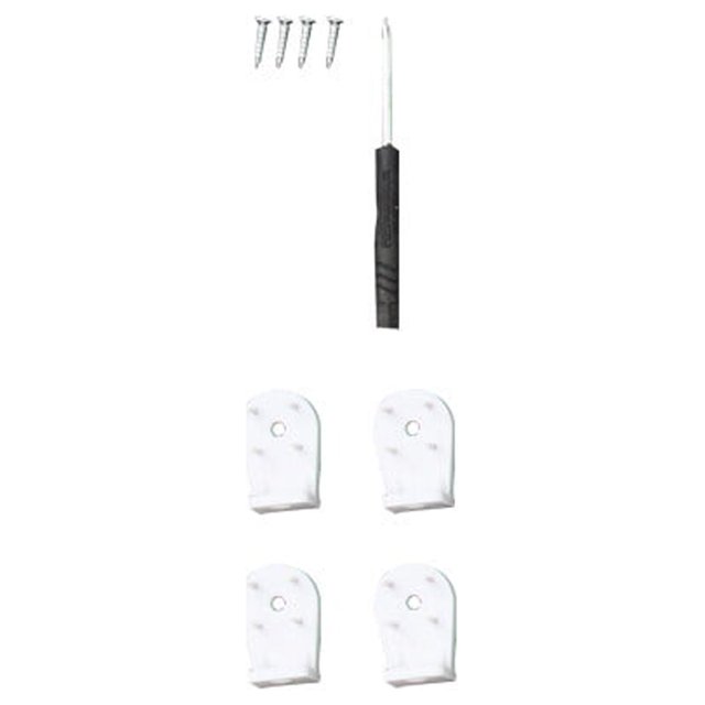 Fan Shape Wall Corner Shelf Set Wall-mounted Corner Storage Rack Triangle Storage Holder - 28cm (White)