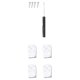 thumbnail image 1 of BRIGHTFUFU Estante de esquina de pared con forma de abanico, soporte triangular para almacenamiento, 28 cm (blanco), 1 of 8