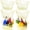 Gold, variant on 6 Pcs Plastic Ice Buckets Bulk with Handles 4.5L Oval Storage Tub Large Capacity Ice Drink Bucket for Summer Party Bar Wine Beer Champagne Beverage Bottle Cooler(4.5 L,Multicolor)
