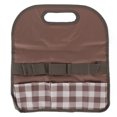 thumbnail image 1 of Bolsa de herramientas de gran capacidad, bolsa de almacenamiento de herramientas de carpintería portátil para jardín y hogar, color a juego, color café a cuadros, 1 of 8