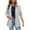 Gray, variant on HWRETIE Suits Womens Blazer Womens Pocket office Blazer Draped Front Cardigan Jacket Work Suit Blazers for Women Sky Blue