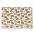 thumbnail image 1 of Tangerine Cutting Board, Pattern of Halved and Whole Oranges and Sketch Lines, Decorative Tempered Glass Cutting and Serving Board, in 3 Sizes, by Ambesonne, 1 of 2
