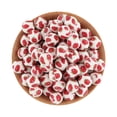 thumbnail image 3 of Lote de 10 o 20 cuentas de silicona redondas impresas de 15 mm y 12 mm con estampado de leopardo para hacer joyas, accesorios de joyería DIY, 3 of 5
