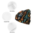 thumbnail image 3 of Kdxio Colorful Guitar Winter Beanie for Men Women Beanie Knit Hat Cuffed Cap Beanie Knit Chunky Snow Cap, 3 of 6