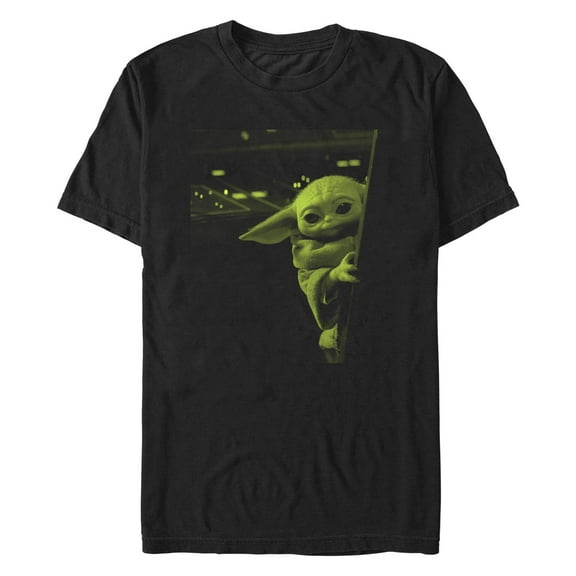 Men's Star Wars: The Mandalorian Grogu Green Photo Graphic T-Shirt