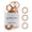 Copper, variant on Small Hair Ties - Neutrals Mix - No Damage Mini 1 Inch Reusable 2mm Elastics - 50 Count