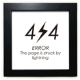 thumbnail image 1 of Programmer 404 Error Page Black Square Frame Picture Wall Tabletop, 1 of 3