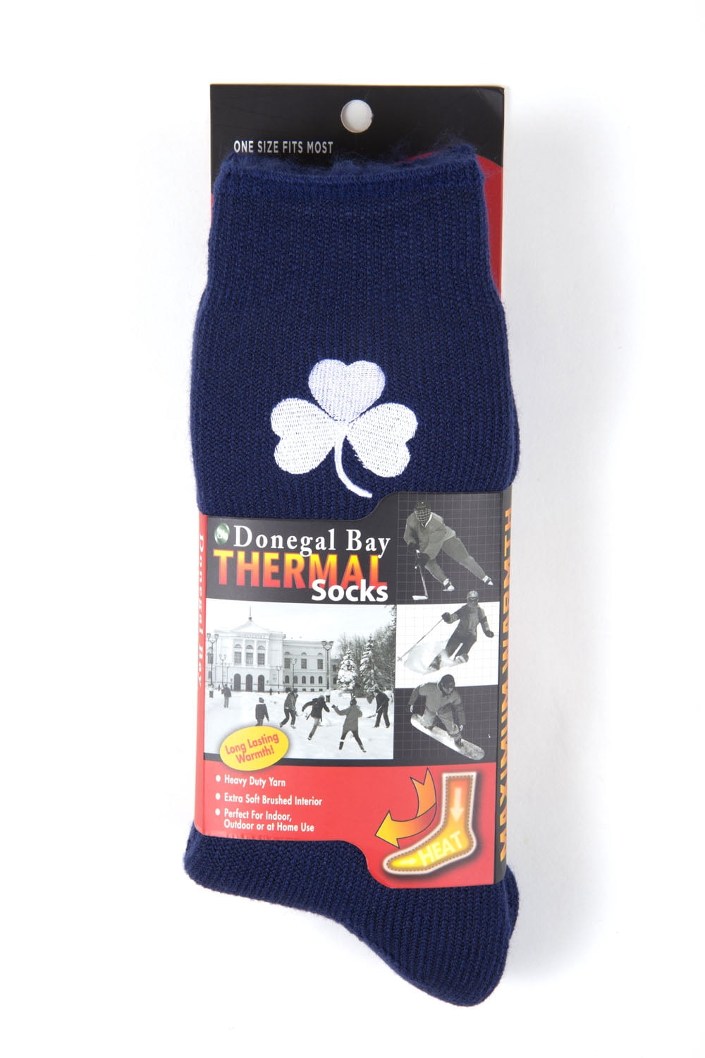 Irish Navy Thermal Socks - Donegal Bay - Unisex - One Size - Mid-Calf