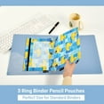 thumbnail image 5 of Wobogo Tile Yellow Duck Pencil Pouch with 3 Ring Binder Holes Set of 2 for Learning Tools, 5 of 6