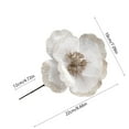 thumbnail image 3 of CuiLiyq 7" Poinsettias Artificial Christmas Flowers, 1 Pcs Large Glitter Christmas Poinsettia Picks, Floral Stalk for Christmas Tree Wreath Garland Decorations DIY Ornaments (White), 3 of 6