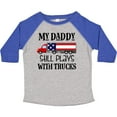 thumbnail image 3 of Inktastic Daddy Plays with Trucks Boys or Girls Toddler T-Shirt, 3 of 5
