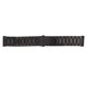 thumbnail image 2 of Correa de reloj de acero inoxidable con pulsera de metal ajustable, doble hebilla, correa de repuesto de liberación rápida de 24 mm para hombres y mujeres, color negro, 2 of 5