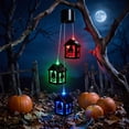 thumbnail image 6 of Halloween Solar Wind Chime Lights, Hanging Ghost Pumpkin Skull Decorative Lantern, Outdoor Garden Yard Porch Holiday Display, Haunted House Fall Festival Seasonal Decorative Lighting, 6 of 7