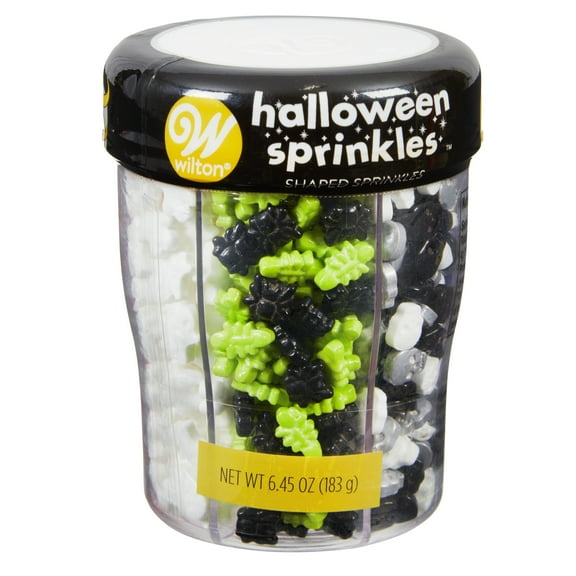 Wilton Halloween Shapes 6-Cell Sprinkles Mix for Desserts, Candies, Assorted Colors, 6.45 oz.