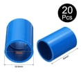 thumbnail image 2 of Uxcell 20 Pcs Pipe Fitting 3/4" Coupling Adapter Socket x Socket Blue, 2 of 6