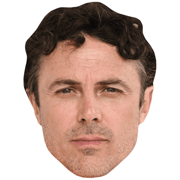 Casey Affleck (Stubble) Celebrity Mask, Flat Card Face, Fancy Dress Mask