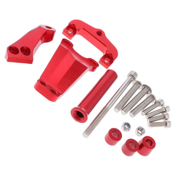 Kit De Montaje Del Soporte Del Amortiguador Del Estabilizador De Dirección De La Motocicleta Para rojo