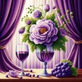 thumbnail image 1 of Fleurs Violettes - Peinture Diamant DIY, 1 of 6