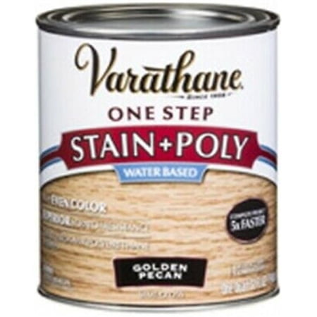Varathane 1 qt. One Step Semi Gloss Golden Pecan Polyurethane Water-Based Stain