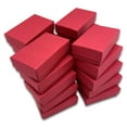 thumbnail image 4 of TheDisplayGuys 25-Pack #21 Cotton Filled Cardboard Paper Jewelry Box Gift Case - Matte Red (2 5/8" x 1 5/8" x 1"), 4 of 6