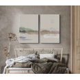 thumbnail image 2 of PixonSign Canvas Print Wall Art Set Abstract Tan Mountain Range Nature Wilderness Illustrations Modern Art Chic Landscape Colorful Multicolor Ultra for Living Room, Bedroom, Office - 16"x24"x2, 2 of 5