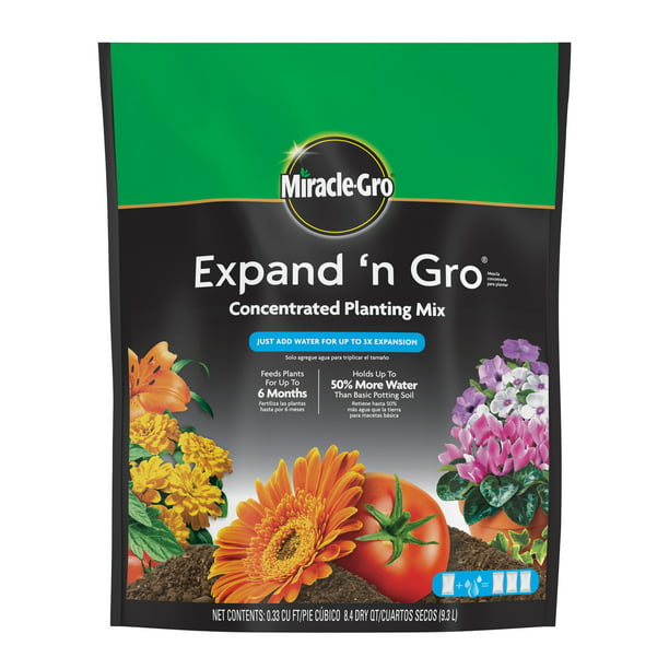 Miracle Gro Expand N Concentrated Planting Mix 0 33 Cu Ft Com - Is Miracle Grow Potting Soil Good For Gardenias