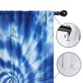 thumbnail image 4 of Blackout Kids Curtains,Blue White Tie Dye Spiral Pattern Childrens Insulated Curtains Set Of 2,Bedroom Essentials,Toddler Room Decor 42"x84", 4 of 5