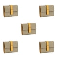 thumbnail image 3 of Qarigey Monedero de cuero para mujer, reemplazo Rectangular triple, Color sólido, elegante, con compartimento para efectivo, billetera, Type2 NO2, 3 of 6