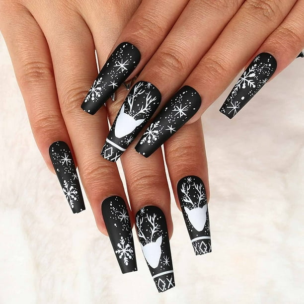 Wild in Love | Matte Extra Long Coffin Press-On Nails