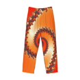 thumbnail image 4 of Balery Men'S Orange Rotating Pants,Sleepwear Pants,Pajama Pants,Pj Bottoms Drawstring And Pockets-X-Large, 4 of 9