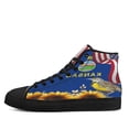 thumbnail image 3 of Kansas State Sunflower and Meadowlark Bird High Top Canvas Shoes Sneakers Black Size 10, 3 of 7