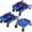 Blue, variant on Ktaxon Snowmobile Dolly, 3 PCS 1500 LBS Capacity with 3”PUSwivel Casters for Smooth Moving & Scratch-Free Ski Protection, Black