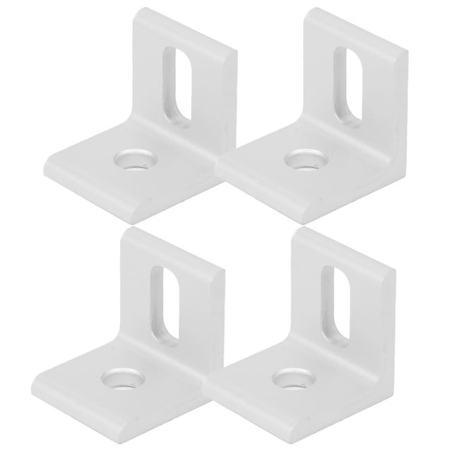 Soporte de esquina en ángulo recto Jadeshay 10 Piezas de Aluminio