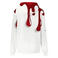 thumbnail image 6 of Women Plus Size Hoodies Loose Tie-Dye Printing Hooded V-neck Pocket Long Sleeve Sweatshir, 6 of 7