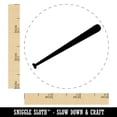 thumbnail image 2 of Baseball Bat Solid Self-Inking Rubber Stamp Ink Stamper - Red Ink - Small 3/4 Inch, 2 of 7