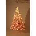 thumbnail image 4 of Ourlova 9 ft Pink Frosted Pre lit Artificial Christmas Tree with 800 Warm White LED Lights, 4 of 6