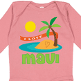 thumbnail image 4 of Inktastic I Love Maui Boys or Girls Long Sleeve Baby Bodysuit, 4 of 5