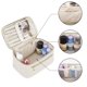thumbnail image 2 of Neceser de viaje para mujer, neceser de maquillaje grande, organizador de maquillaje con compartimento para brochas, neceser de aseo de piel sintética, neceser de maquillaje portátil., 2 of 6