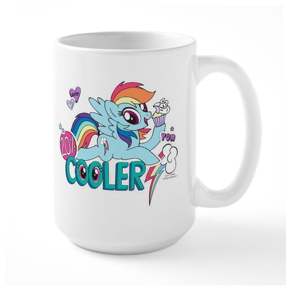 CafePress - MLP Rainbow Dash Cooler Mugs - 15 oz Ceramic Large White Novelty Mug