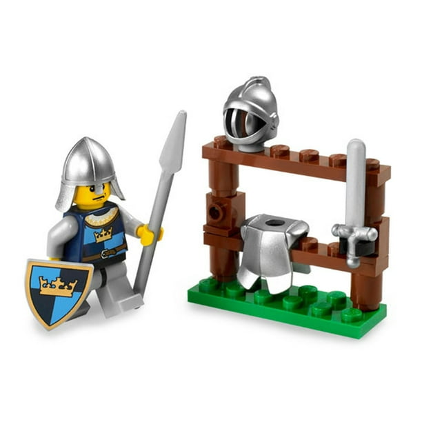 Château LEGO : Chevalier avec support d'armure [Pas d'emballage LEGO] 