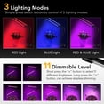thumbnail image 3 of Grow Light iPower de 10 W, espectro rojo y azul, doble cabezal con temporizador, 3 of 6